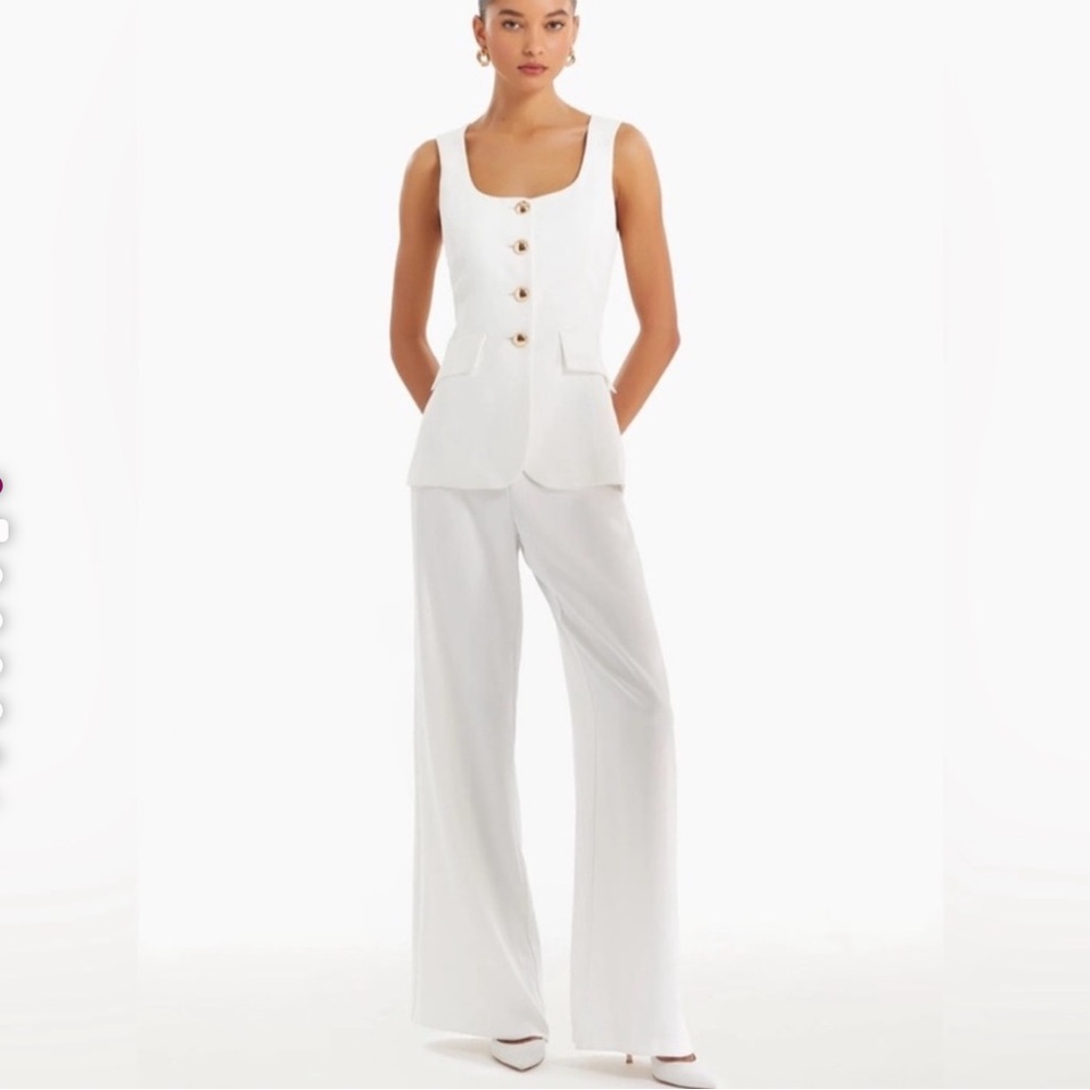 NWT $278 Kaya Elegant White Women's Jumpsuit Amanda Uprichard size XS